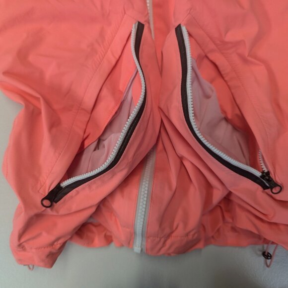 Lululemon Size 4 Rise And Shine Jacket in Pop Orange + Free Tote Bag - Picture 16 of 16